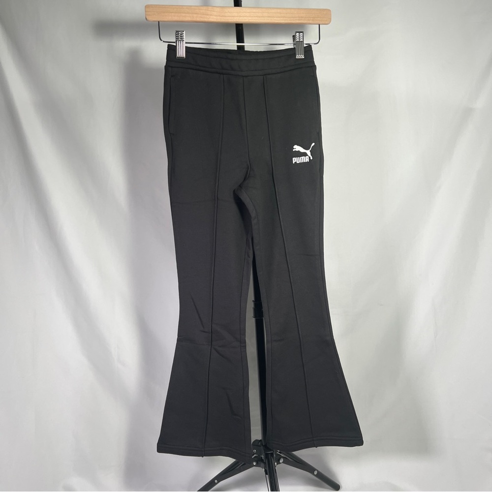 PUMA Kids Classics Flared Sweatpants Black Size XS 7-8Y NWT